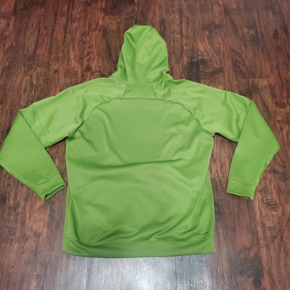 Adidas Green Hoodie Mens Size XL 100% Polyester - Picture 8 of 10